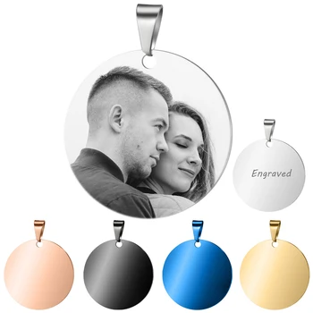 5 Colors Round Stainless Steel Pendant Custom Photo Freeze-frame Happiness Love Engrave ID Tag Pendant Jewelry SL-033
5 Colors Round Stainless Steel Pendant Custom Photo Freeze-frame Happiness Love Engrave ID Tag Pendant Jewelry SL-033