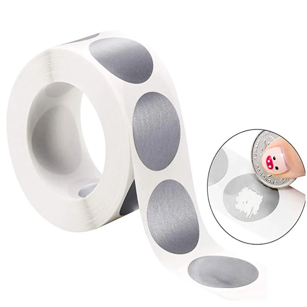 300Pcs /roll round Silver Scratch Off Labels Stickers custom Scratch-Off Raffle Card Game Entertainment stationery Sticker
300Pcs /roll round Silver Scratch Off Labels Stickers custom Scratch-Off Raffle Card Game Entertainment stationery Sticker