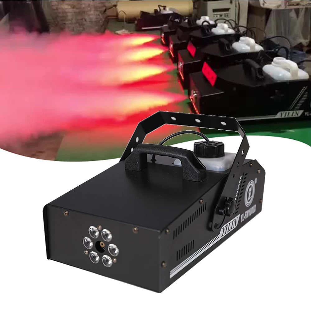 

1000W Dj Fog With Led Multi-Angle For Wedding Dmx512 Low Equipment Stage Hazer For Indoor Night Club Water Smoke Machine