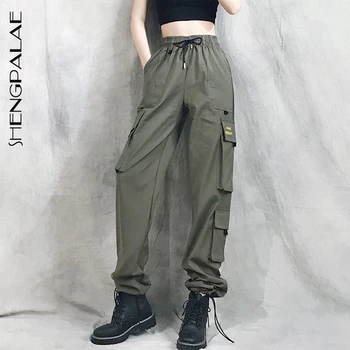 SHENGPALAE 2020 Summer Patchwork Joggers Sweatpants Harajuku Army Green Multi Pocket Trousers Elastics High Waist Pants ZA3009
SHENGPALAE 2020 Summer Patchwork Joggers Sweatpants Harajuku Army Green Multi Pocket Trousers Elastics High Waist Pants ZA3009