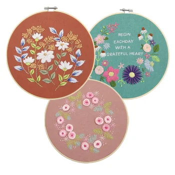 Easy Flower Embroidery Kit with Hoop for Beginner Needlework Practice Kit Cross Stitch Floral Wall Painting Art Home Decor
Easy Flower Embroidery Kit with Hoop for Beginner Needlework Practice Kit Cross Stitch Floral Wall Painting Art Home Decor