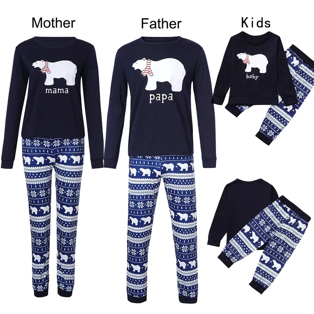 2020 Xmas Christmas Pajamas Set Polar Bear Print Adult Women Kids Family Matching Clothes Sets Xmas Family Sleepwear Top+Pants
2020 Xmas Christmas Pajamas Set Polar Bear Print Adult Women Kids Family Matching Clothes Sets Xmas Family Sleepwear Top+Pants