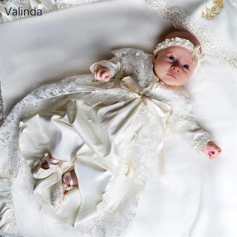 Baby Girl Christening Dresses Lace Baptism Gowns 1st Year Birthday Party Clothing Kids Costume
Baby Girl Christening Dresses Lace Baptism Gowns 1st Year Birthday Party Clothing Kids Costume