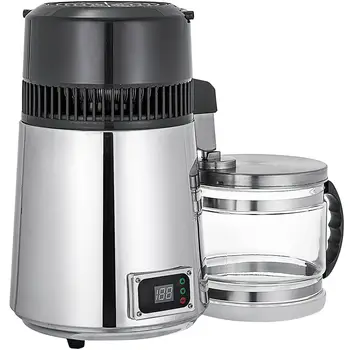 Water Distiller Alcohol Purifier Temp Control 4L Water Distiller Machine Silver Water Purifier
Water Distiller Alcohol Purifier Temp Control 4L Water Distiller Machine Silver Water Purifier