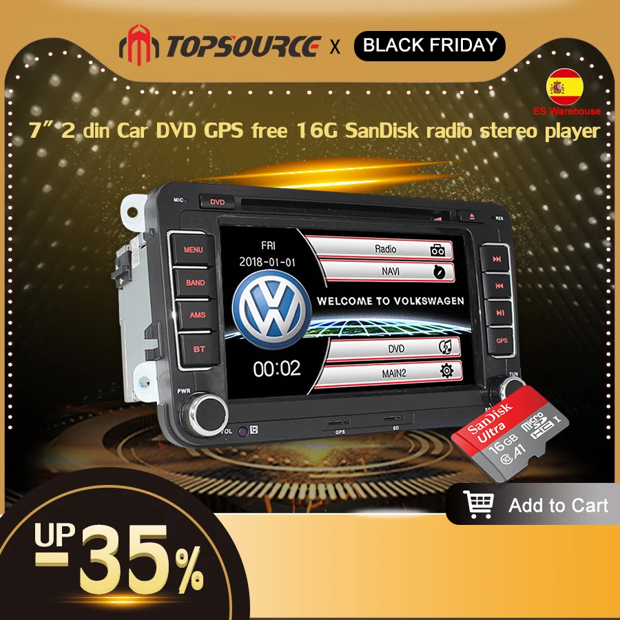 TOPSOURCE 7" Car DVD GPS Navigation 2 din Multimedia radio stereo player for Golf/6/Golf/5/Passat/b7/cc/b6/SEAT/Skoda
TOPSOURCE 7" Car DVD GPS Navigation 2 din Multimedia radio stereo player for Golf/6/Golf/5/Passat/b7/cc/b6/SEAT/Skoda