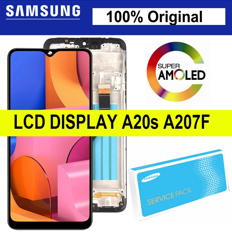 10PCS/LOT 6.5" Display for SAMSUNG Galaxy A20s SM-A207F SM-A207G LCD Touch Screen Digitizer With Frame Repair Parts
10PCS/LOT 6.5" Display for SAMSUNG Galaxy A20s SM-A207F SM-A207G LCD Touch Screen Digitizer With Frame Repair Parts