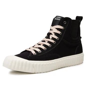 New High Top Shoes Men Canvas Lace Up Handsome men's shoes Hip Hop Shoes Men High Top Sneaker Trend Street Shoes I4-28 
New High Top Shoes Men Canvas Lace Up Handsome men's shoes Hip Hop Shoes Men High Top Sneaker Trend Street Shoes I4-28