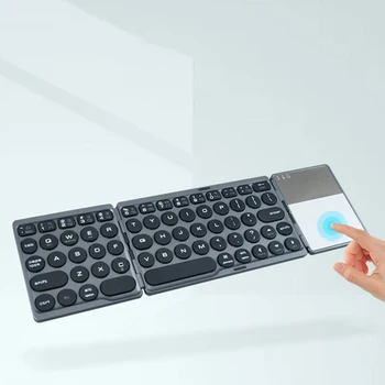 New Three-folding Bluetooth Keyboard Mobile Phone Tablet Keyboards with Touchpad Wireless Computer Keyboard
New Three-folding Bluetooth Keyboard Mobile Phone Tablet Keyboards with Touchpad Wireless Computer Keyboard
