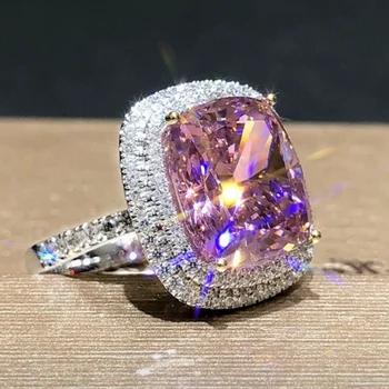 Real Solid 100% 925 Sterling Silver Wedding Rings for Women Luxury Pink 4ct Simulated Diamond Engagement Ring gemstone Jewelry
Real Solid 100% 925 Sterling Silver Wedding Rings for Women Luxury Pink 4ct Simulated Diamond Engagement Ring gemstone Jewelry