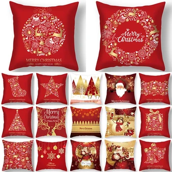 1Pcs Christmas Deer Tree Pattern Red Cushion Cover Polyester 45*45cm Decorative Pillowcase New Year Sofa Home PillowCover 40993
1Pcs Christmas Deer Tree Pattern Red Cushion Cover Polyester 45*45cm Decorative Pillowcase New Year Sofa Home PillowCover 40993