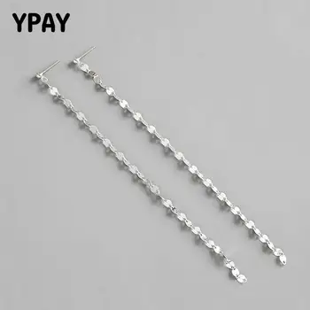YPAY Korean Simple Long Drop Earrings for Ladies Women 100% Genuine 925 Sterling Silver Earring Brinco Fine Jewelry Gift YME233
YPAY Korean Simple Long Drop Earrings for Ladies Women 100% Genuine 925 Sterling Silver Earring Brinco Fine Jewelry Gift YME233