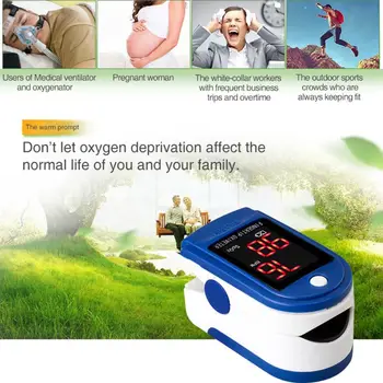 Finger Clip Fingertip Pulse Oximeter Blood Oxygen Saturation Heart Rate Monitor SpO2 PR BPM LED Screen Display
Finger Clip Fingertip Pulse Oximeter Blood Oxygen Saturation Heart Rate Monitor SpO2 PR BPM LED Screen Display