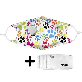 Kawaii Dog Footprints Pattern Mask with PM2.5 Filters for Women Girls Outing Mouth Face Protect Colorful Breathing Valve Masks
Kawaii Dog Footprints Pattern Mask with PM2.5 Filters for Women Girls Outing Mouth Face Protect Colorful Breathing Valve Masks
