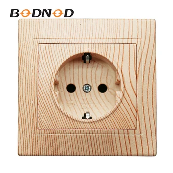 One Wood Color Euro Wall Schuko Socket 250V 16A Power Supply Wall Mount Charger Decorative Socket LZ-08 With Ground
One Wood Color Euro Wall Schuko Socket 250V 16A Power Supply Wall Mount Charger Decorative Socket LZ-08 With Ground