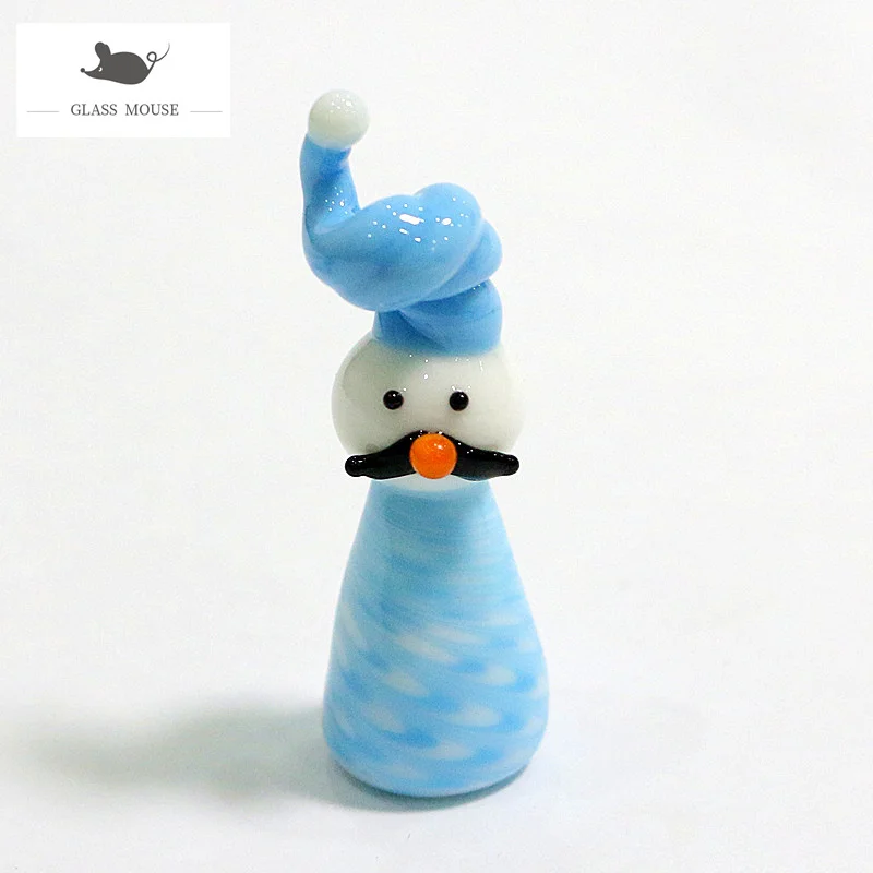Mini Handmade Glass Christmas Snowman Craft Figurine Four Different Colors Cute Cartoon Images Xmas Home Table Decor Accessories
Mini Handmade Glass Christmas Snowman Craft Figurine Four Different Colors Cute Cartoon Images Xmas Home Table Decor Accessories