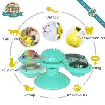 7-In-1 Pet Cats Electronic Catnip Toys USB Charging Windmill Turntable Toys Tooth Brush Cat Playing Biting Chewing Training Pets
7-In-1 Pet Cats Electronic Catnip Toys USB Charging Windmill Turntable Toys Tooth Brush Cat Playing Biting Chewing Training Pets