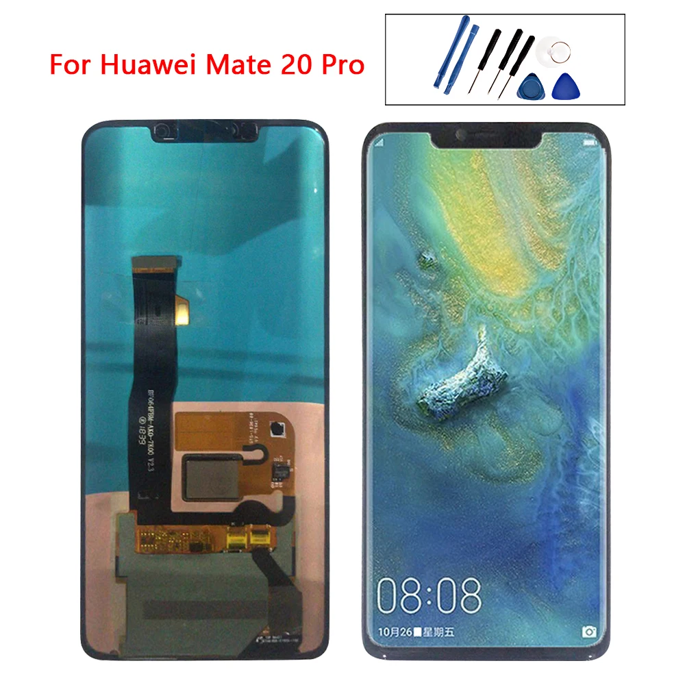 Amoled For Huawei Mate 20 Pro LCD Display Touch Screen Digitizer with fingerprint Assembly Original Mate20 | Мобильные телефоны и
