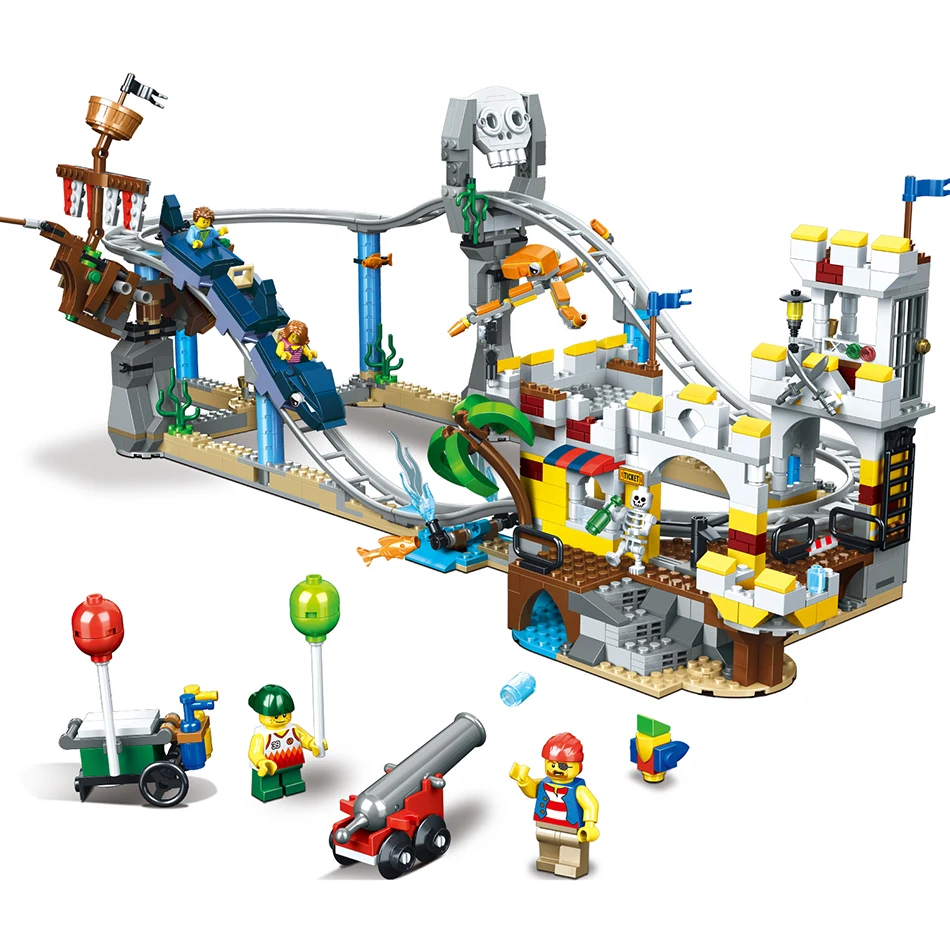 In Stock 1085PCS Small Building Blocks Toys Compatible with Legoinglys Pirate Roller Coaster Toys for Girls Boys Children Gift
In Stock 1085PCS Small Building Blocks Toys Compatible with Legoinglys Pirate Roller Coaster Toys for Girls Boys Children Gift