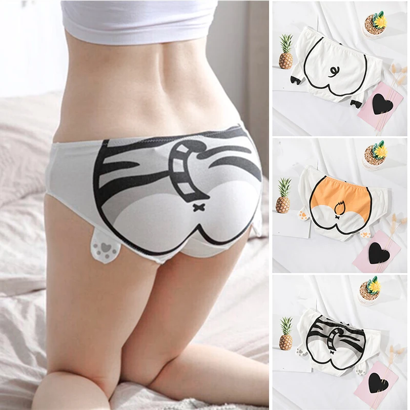 Cute Cartoon Cat Briefs Girls Women Cotton Underwear Japanese Panties Corgi Hip Pig Hip Print Female Culottes Трусики Для Женщин
Cute Cartoon Cat Briefs Girls Women Cotton Underwear Japanese Panties Corgi Hip Pig Hip Print Female Culottes Трусики Для Женщин