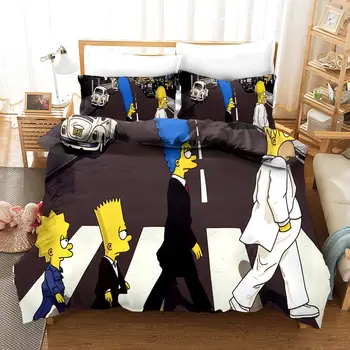 Simpsons Family 3D Cartoon Duvet Cover Pillowcases Set Twin Full Queen King Size Bedding Set Bed Linen Bedclothes Home Textile
Simpsons Family 3D Cartoon Duvet Cover Pillowcases Set Twin Full Queen King Size Bedding Set Bed Linen Bedclothes Home Textile