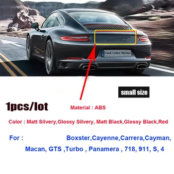 1pcs 3D Abs Material 718 911 s 4 Car Rear Trunk Emblem Sticker Auto Tail Boot Label Decals Auto Emblems for 911 Boxster Cayman
1pcs 3D Abs Material 718 911 s 4 Car Rear Trunk Emblem Sticker Auto Tail Boot Label Decals Auto Emblems for 911 Boxster Cayman