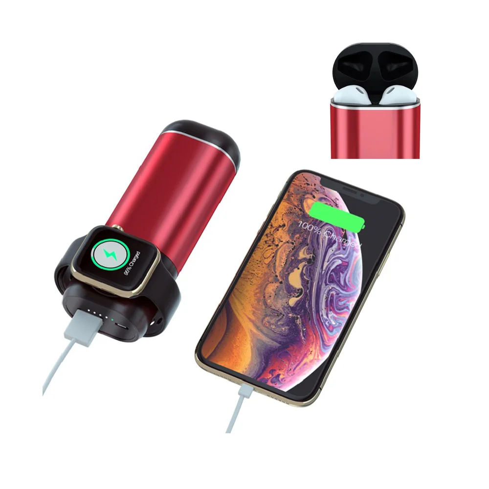 3 in 1 Wireless Charger Power Bank 5200mAh Powerbank for Phone for A-Watch for A-Earphone
3 in 1 Wireless Charger Power Bank 5200mAh Powerbank for Phone for A-Watch for A-Earphone