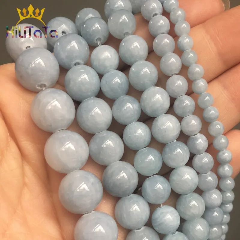 Natural Stone Light Blue Jades Round Loose Spacer Beads For Jewelry Making DIY Bracelet Necklace Accessories 4 6 8 10 12mm 15''
Natural Stone Light Blue Jades Round Loose Spacer Beads For Jewelry Making DIY Bracelet Necklace Accessories 4 6 8 10 12mm 15''