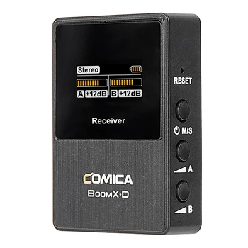 COMICA BoomX-D RX 2.4G Digital Wireless Receiver Microphone System Lavalier Microphone,for Smart Phone/Mini Single/SLR Camera
COMICA BoomX-D RX 2.4G Digital Wireless Receiver Microphone System Lavalier Microphone,for Smart Phone/Mini Single/SLR Camera