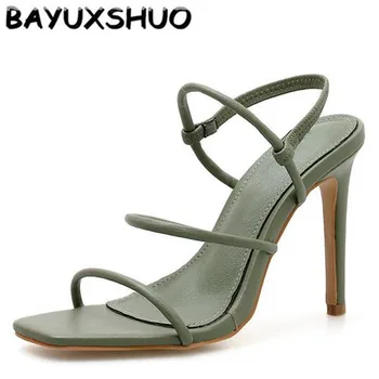BAYUXSHUO New Summer Women High Heels Thin Belt Combination Sandals Square Head Fine Root Heels Fashion Simple Party Women Shoes
BAYUXSHUO New Summer Women High Heels Thin Belt Combination Sandals Square Head Fine Root Heels Fashion Simple Party Women Shoes