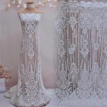 special pattern newest style embroidery tulle mesh lace fabric with full beads sequins JOY-3325for wedding dress
special pattern newest style embroidery tulle mesh lace fabric with full beads sequins JOY-3325for wedding dress