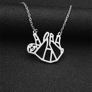 10pcs Bear Choker Stainless Steel Sloth Pendant Necklace Women Origami Animal Erkek Kolye Vintage Jewelry Gold Necklace
10pcs Bear Choker Stainless Steel Sloth Pendant Necklace Women Origami Animal Erkek Kolye Vintage Jewelry Gold Necklace