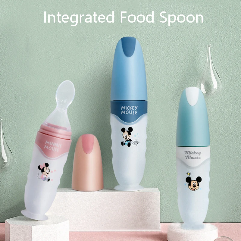 Disney Baby Rice Paste Spoon Milk Bottle Soft Silicone Baby Food Supplement Artifact Squeeze Rice Noodle Feeding Tool Tableware
Disney Baby Rice Paste Spoon Milk Bottle Soft Silicone Baby Food Supplement Artifact Squeeze Rice Noodle Feeding Tool Tableware