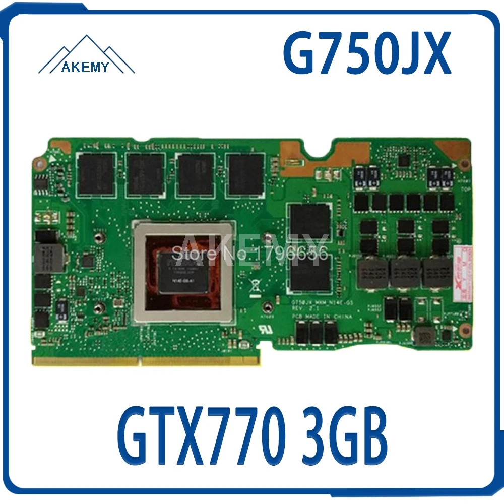 Фото G750JX видеокарта REV2.0 GTX770 3 ГБ для For Asus G750J G750JX-MXM материнская плата ноутбука VGA |