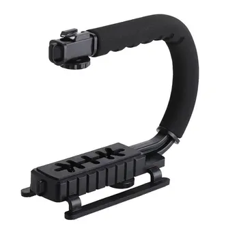 U Shape Bracket Grip Portable Video Handheld Camera Stabilizer with Removable Hot Shoe C-Type Bracket
U Shape Bracket Grip Portable Video Handheld Camera Stabilizer with Removable Hot Shoe C-Type Bracket