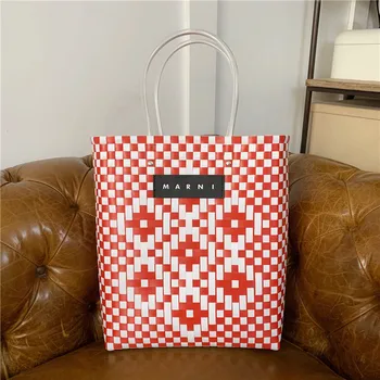 Fashion Vacation Beach Bag High Quality Portable shoulder Female Bags Portable Panelled Woven Vegetable Basket Bag Sac A Main cc
Fashion Vacation Beach Bag High Quality Portable shoulder Female Bags Portable Panelled Woven Vegetable Basket Bag Sac A Main cc