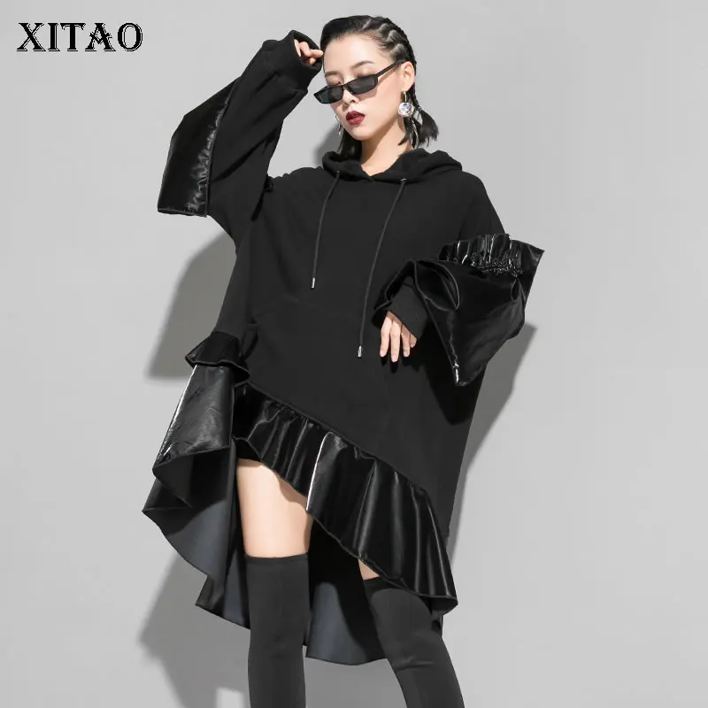 XITAO Ruffle Women Hoodies Patchwork Pleated Irregular Patchwork 2019 Autumn Small Fresh Minority Casual Style Hoodies DMY1100
XITAO Ruffle Women Hoodies Patchwork Pleated Irregular Patchwork 2019 Autumn Small Fresh Minority Casual Style Hoodies DMY1100