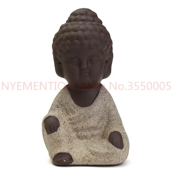 

Monk Figurine Buddha Statue Tathagata India Yoga Mandala Sculptures Ceramic Tea Ceremony Ornaments Gift Home Decor 100pcs