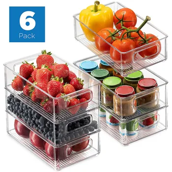Stackable Refrigerator Organizer-Transparent Rack With Layer Partition Refrigerator Plastic Storage Holder Kitchen Pull-out
Stackable Refrigerator Organizer-Transparent Rack With Layer Partition Refrigerator Plastic Storage Holder Kitchen Pull-out