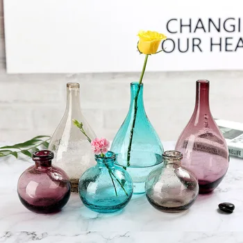 1PCS Multicolor Bubble Glass Vase Handmade Creative Crafts Bottle decoration Bedroom Table Vase Simple Home Decoration
1PCS Multicolor Bubble Glass Vase Handmade Creative Crafts Bottle decoration Bedroom Table Vase Simple Home Decoration