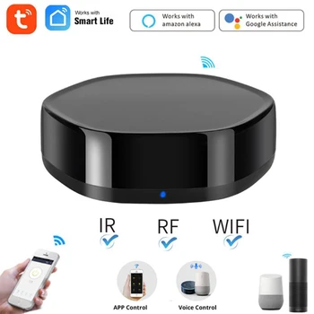 Tuya Smart Remote WIFI+IR+RF Remote Control For Smart Home Automation Voice Control Work With Alexa Google Home App Control
Tuya Smart Remote WIFI+IR+RF Remote Control For Smart Home Automation Voice Control Work With Alexa Google Home App Control