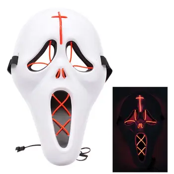 Halloween Party Masque Masks LED Cold Light Up Mask Firefly Screaming Scary Full Face Cover
Halloween Party Masque Masks LED Cold Light Up Mask Firefly Screaming Scary Full Face Cover