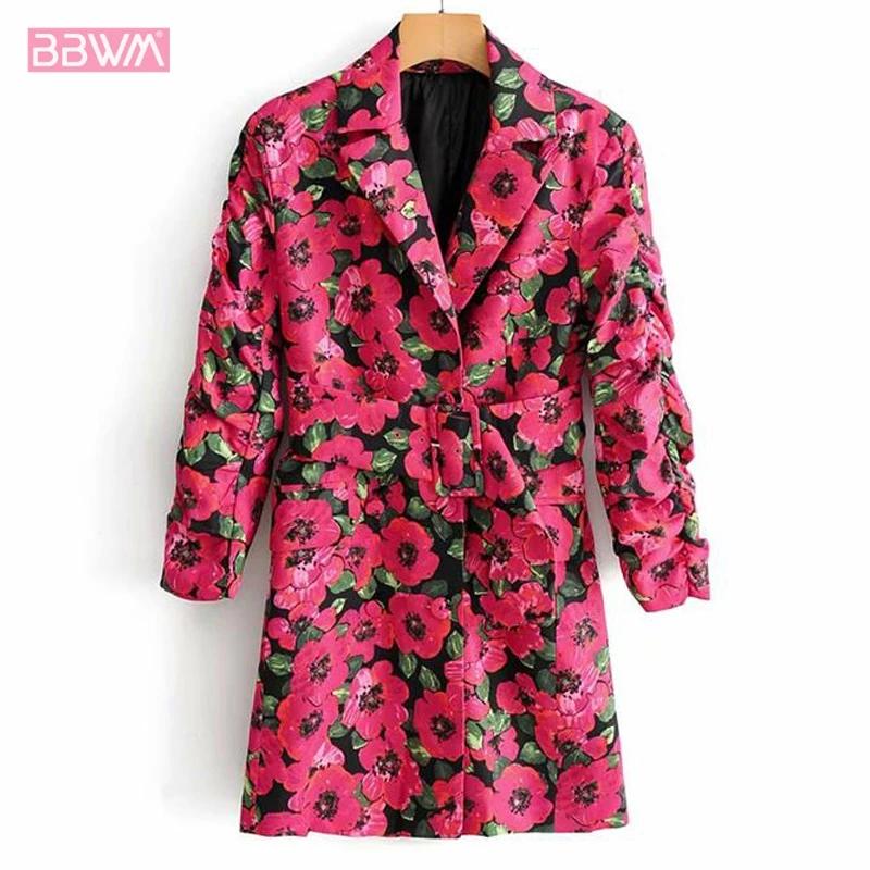 Flower Print Long Sleeve V-neck Belt Women's Dresses 2019 New Style Chic Sexy Bag Hip Female Dress Mini Top Red
Flower Print Long Sleeve V-neck Belt Women's Dresses 2019 New Style Chic Sexy Bag Hip Female Dress Mini Top Red