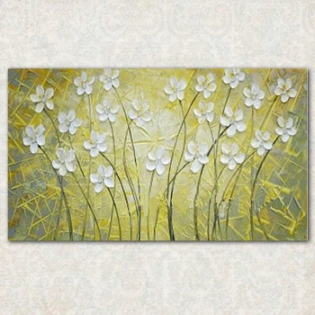 Modern Unframed Abstract Picture Green Flower Palette Knife Painting Hand Painted Oil Painting For Living Room Home Decor Gift
Modern Unframed Abstract Picture Green Flower Palette Knife Painting Hand Painted Oil Painting For Living Room Home Decor Gift