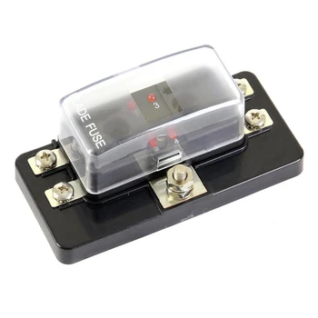 New 4 Way Fuse Box Blade Fuse Holder Box LED Indicator Automotive Fuse Block Box Block 6V-32V Fuse Seat Refitting
New 4 Way Fuse Box Blade Fuse Holder Box LED Indicator Automotive Fuse Block Box Block 6V-32V Fuse Seat Refitting