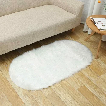 Fluffy Oval Shape Rug Floor Mat Cover Anti-skid Soft Artificial Wool Copy Sheepskin Hairy Carpets Blanket Living Room Bedroom
Fluffy Oval Shape Rug Floor Mat Cover Anti-skid Soft Artificial Wool Copy Sheepskin Hairy Carpets Blanket Living Room Bedroom