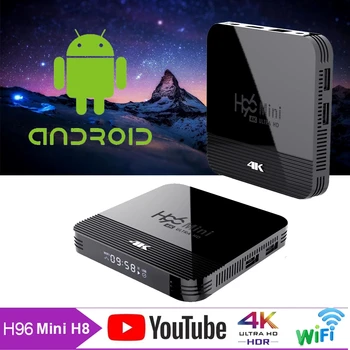 New 2G RAM 16GB ROM H96Mini Android 9.0 TV Box Allwinner H8 QuadCore Dual Wifi MAX 4K Smart Media Player H96 Mini television box
New 2G RAM 16GB ROM H96Mini Android 9.0 TV Box Allwinner H8 QuadCore Dual Wifi MAX 4K Smart Media Player H96 Mini television box