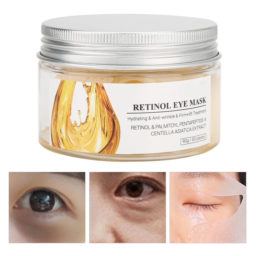 50pcs/Box Retinol Hyaluronic Acid Eye Mask Dark Circles Eye Patches Mask Sleep Patche Collagen Gel Eye Patches Eye Bag Eye care
50pcs/Box Retinol Hyaluronic Acid Eye Mask Dark Circles Eye Patches Mask Sleep Patche Collagen Gel Eye Patches Eye Bag Eye care