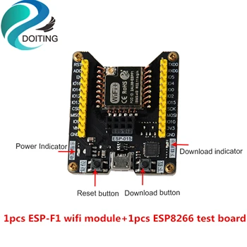 DOITING ESP-F1 Wireless WiFi Module + ESP8266 Development Board/Test Board Serial Port To Wifi Flash Download Tool
DOITING ESP-F1 Wireless WiFi Module + ESP8266 Development Board/Test Board Serial Port To Wifi Flash Download Tool