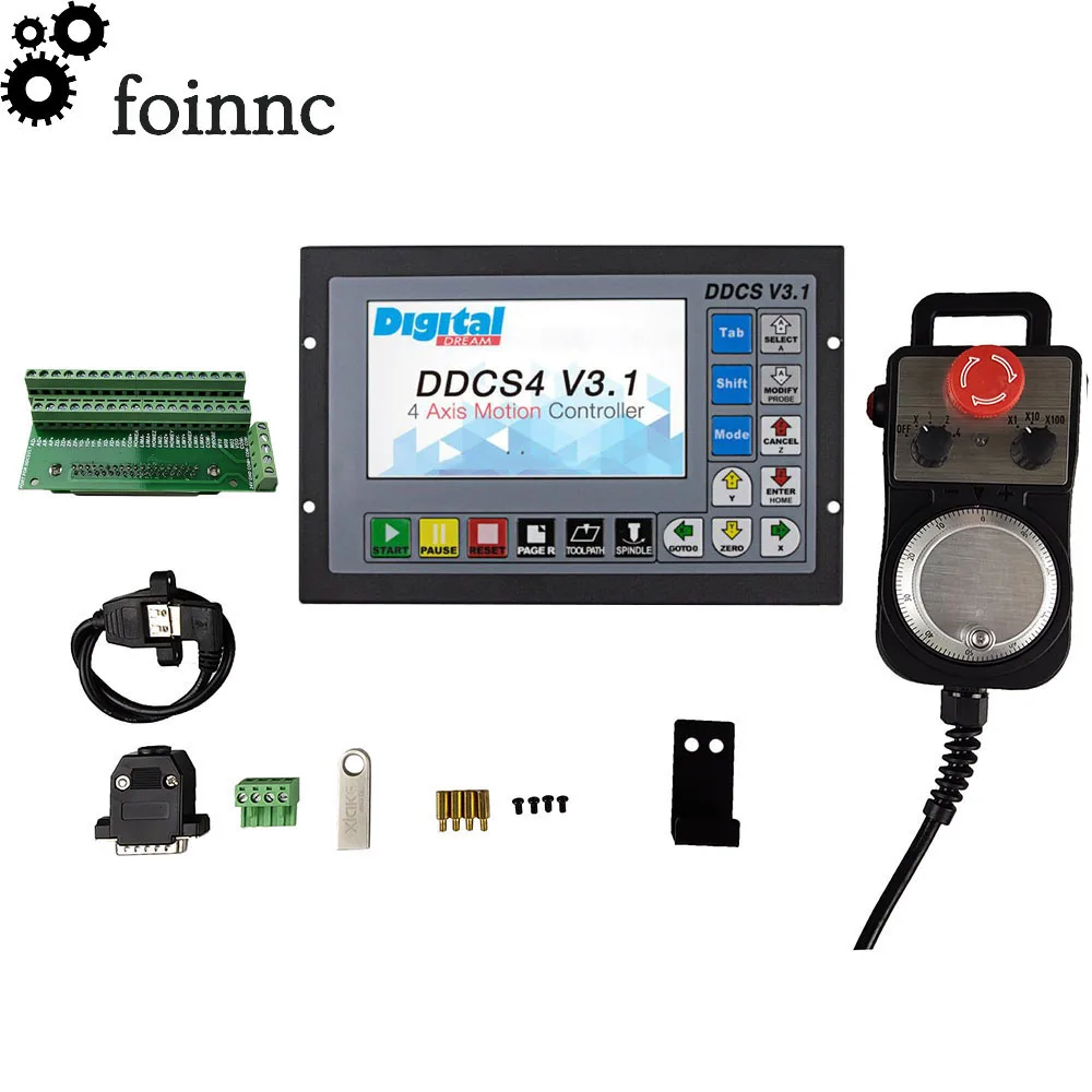 Special offer DDCSV3.1 3/4 Axis 500KHz G-Code Offline CNC Controller + 4 Axis Emergency Stop Electronic Handwheel MPG
Special offer DDCSV3.1 3/4 Axis 500KHz G-Code Offline CNC Controller + 4 Axis Emergency Stop Electronic Handwheel MPG