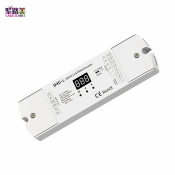 D4C-L 350MA 700MA 4 Channel Constant Current DMX512 & 4CH RDM LED Decoder Controller Two PWM frequency dimming Numeric display
D4C-L 350MA 700MA 4 Channel Constant Current DMX512 & 4CH RDM LED Decoder Controller Two PWM frequency dimming Numeric display